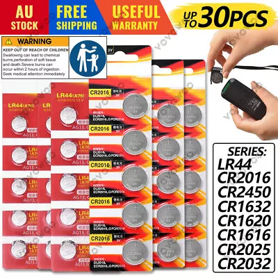 LR44 LR1130 CR1632 CR2016 CR2032 CR2430 Coin Button Battery Lithium Battery NEW • $2.95