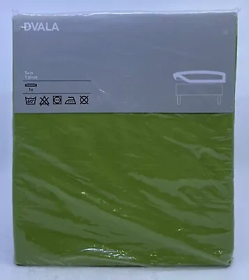 Ikea DVALA Twin Fitted Sheet Set Green 100% Cotton 601.899.04 38  X 74½  X 11¾  • $29.99
