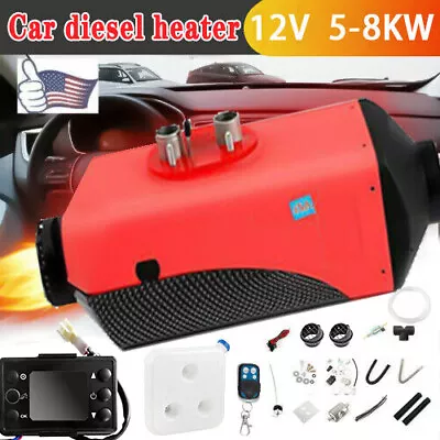 TUOKE 8KW Air Diesel Heater W/ LCD Remote Silencer For Car Truck Boat Motorhome • $62.99