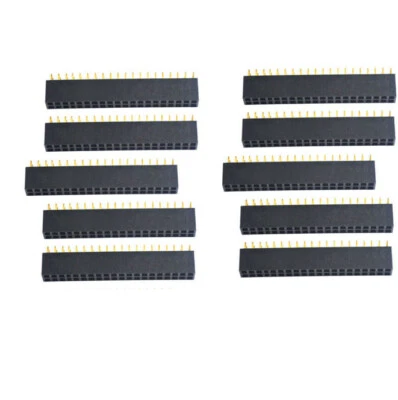£4.21 • Buy 2x20 40 Pin 2.54mm Double Row Female Straight Header Socket Connector UK Seller