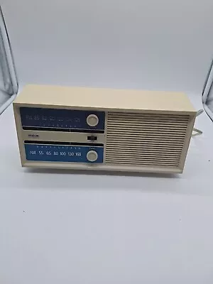 RCA RZC225Y Radio Snow Blue Vintage Solid State AFC AM FM RARE 60s 70s • $16.75