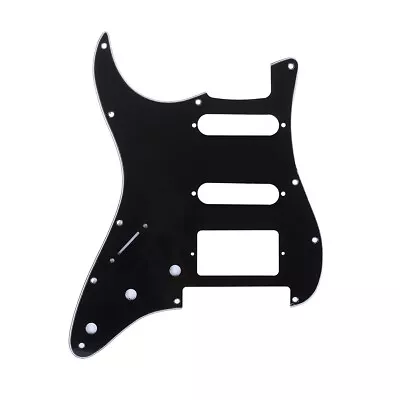 £11.80 • Buy Musiclily Pro 3Ply Black Left Hand HSS Guitar Pickguard For Strat Floyd Bridge