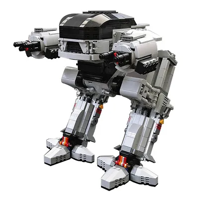 Mecha Building Blocks Set For Scale ED-209 Robot Model Brick Kit Collectible Toy • $103.69