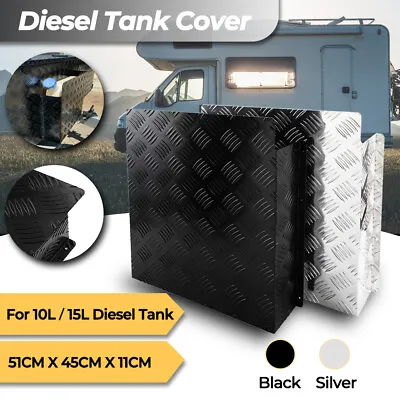 Caravan Diesel Tank Cover For 10L/15L Tank Black/Silver AU Stock • $56