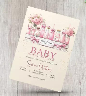 12 X Personalised Baby Shower Invitations Mummy To Be Invites • £4.99