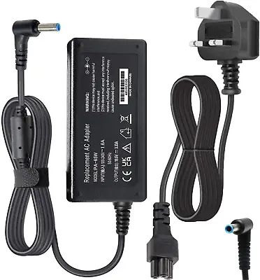 65W HP Pavilion Blue Tip Compatible Stream Envy Laptop AC Power Adapter Charger • £9.49