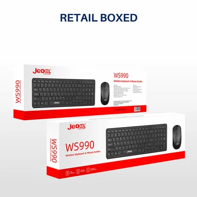 £13.99 • Buy Slim 2.4Ghz Wireless Keyboard And Mouse Set Combo For PC Laptop UK Layout Qwerty
