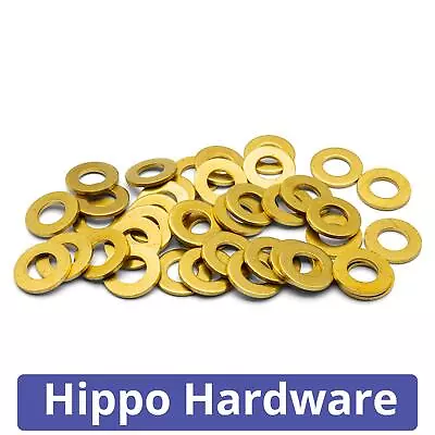 Solid Brass Form A Washers Thick To Fit Bolts & Screws - Various Sizes Available • £5.33