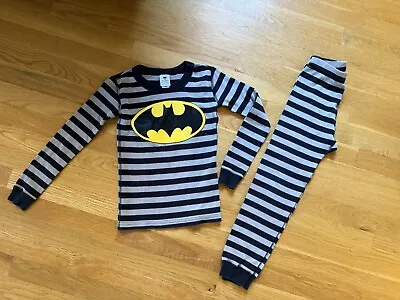 Hanna Andersson 120- 8 Batman Pajamas  Striped Long Johns • $14