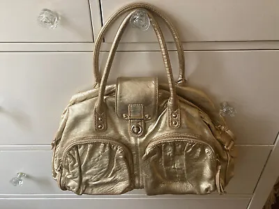 Botkier Bianca Gold Leather Handbag Purse • $22.99
