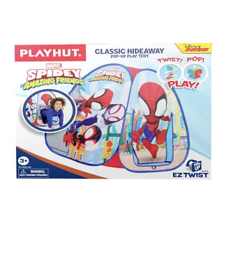 Marvel Spidey And His Amazing Friends Classic Hideaway Pop-Up Play Tent PLAYHUT • $41.40