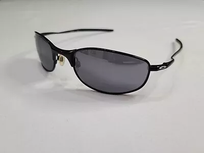 Oakley Tightrope Sunglasses Rare Polished Black Frame Black OO4040-01 • $67.90