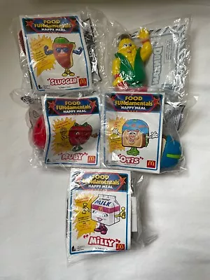 McDonalds Vintage Food Fundamentals Happy Meal Toys Lot Complete Set Of 5 1993 • $14.38