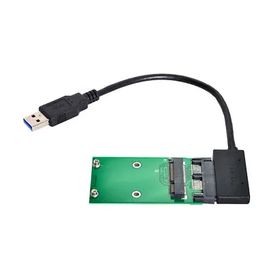 USB 3.0 To Mini PCI-E MSATA SSD To 1.8  Micro SATA 7+9pin Adapter PCBA For SSD • $9.31