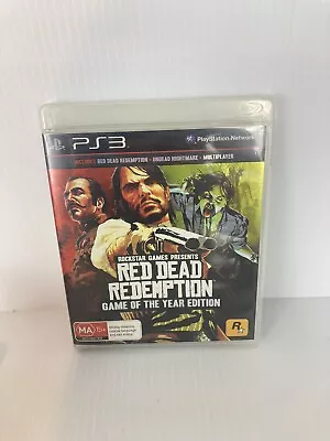Red Dead Redemption Game Of The Year Edition PS3 *COMPLETE* GOTY + Map • $25