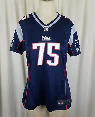 2014 Nike Vince Wilfork 75 New England Patriots Womens L NFL Team Replica Jersey • $99.99