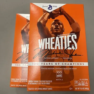 2 Michael Jordan 100 Years Of Champions Limited Edition Wheaties Cereal Box • $20