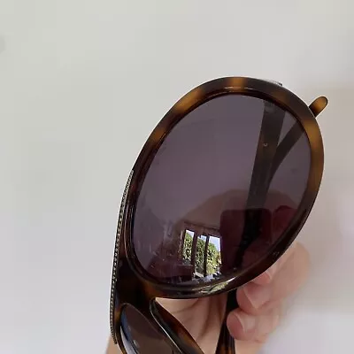 Valentino Sunglasses Glasses Tortoiseshell Y2K 5494/S Shades Wrap Diamante Brown • £68