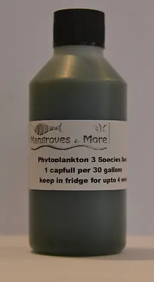 Live Marine Phytoplankton 3 Mix Special 110ml Copepod Coral Food Reef Nutrition  • £2.45