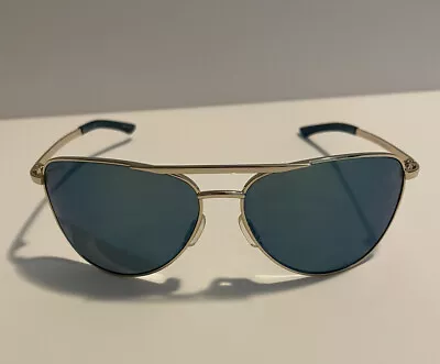 $60 • Buy SMITH Serpico Slim 2 Gold ChromaPop Polarized Smoke Grey Unisex Sunglasses