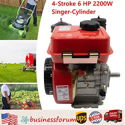 4-Stroke 6 HP Engine Single Cylinder Air Cooled For Small Agricultural Machinery • $209.95