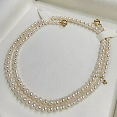 Mikimoto Infinity Opera Pearl Necklace K18 Yellow Gold Original Box 81㎝ • $5000