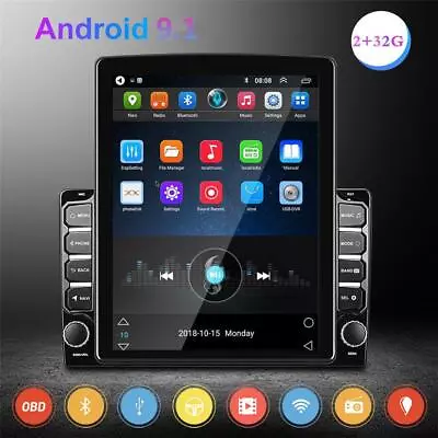 GPS 32GB Navigation For Android 9.7in HD Touch Screen Car Stereo Radio Quad-core • $176.63