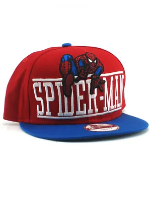 New Era Spider-Man 9fifty Snapback Hat Adjustable Marvel Comics Hero Red NWT • $31.45