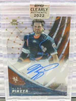 2022 Topps Clearly Authentic Mike Piazza Topps Tek Autographs Auto #25/30 Mets • $15.50