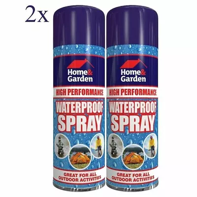 2x Waterproof Spray Fabric Protector Fishing Hiking Clothes Shoes 300ml 3172 • £10.59