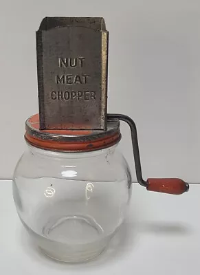 Vintage Hazel Atlas Red Nut MeatSpice Grinder Chopper • $15