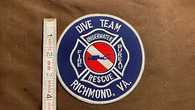 $19.95 • Buy Dive Team Richmond Virginia VA Fire Department Patch Firefighter Vintage