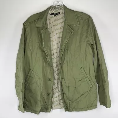 P.S. Erin Wasson Jacket Paradox Button Up Long Sleeve Pockets Green Womens XS • $24