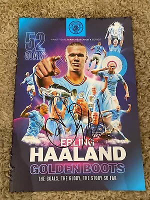 Erling Haaland Hand Signed Book Autograph Verified COA Official Manchester City • £9.99