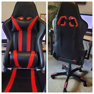 OHAHO Racing Computer Gaming Chair - Black/Red • $45