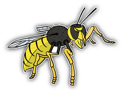 Wasp Animal Car Bumper Sticker Decal • $2.75