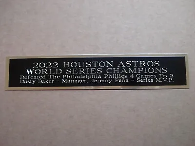 Houston Astros 2022 World Series Nameplate For A Signed Baseball Bat Case 1.25x6 • $6.50