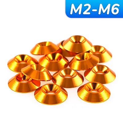 M2 M2.5 M3 M3.5 M4 M5 M6 Brass Cup Washers Countersunk Screws • £1.79