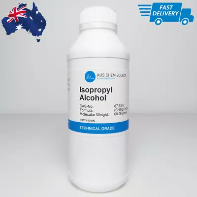 Isopropyl Alcohol (Isopropanol) 100% Pure (500ML) (AUS FREE SHIPPING) • $19.95