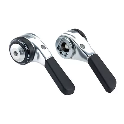 MicroSHIFT Down Tube Shifter Set 8-Speed Double/Triple  Compatible Silver • $38.34