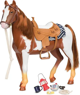 Our Generation BD38017Z Appaloosa Horse Playset 20  Horse For Dolls Horses Toy • $134.11