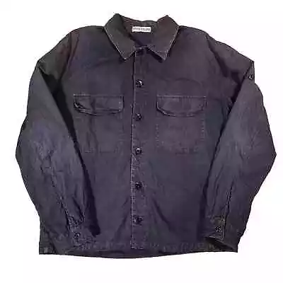 Stone Island Jacket - Vintage AW 1999 Black Button Up Coat - XL - Archive • $290