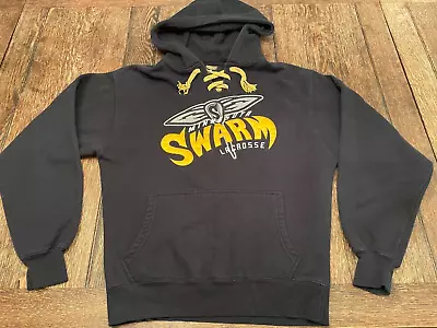 MINNESOTA SWARM LACROSSE Men's M Medium Black Hooded Sweatshirt Hoodie Georgia • $30