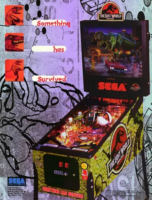 Jurassic Park Lost World Pinball (SEGA) - CPU V2.02 / DISPLAY V2.01 ROM Upgrade • $35.99