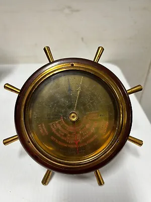 Vintage 1940s Selsi Weather Forecaster Ship Wheel Style Made In England • $29.95