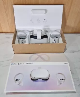 Meta Oculus Quest 2 128GB All-In-One VR Headset With Controllers Boxed & Cleaned • £179