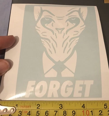 £2.25 • Buy Car Window Decal - Dr Who The Silence, Forget Vinyl Sticker, Van, Laptop, Wall