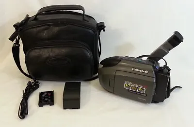 Panasonic PV-L650D VHS-C Camcorder W Charger Remote Bag AS IS - PARTS • $23.75