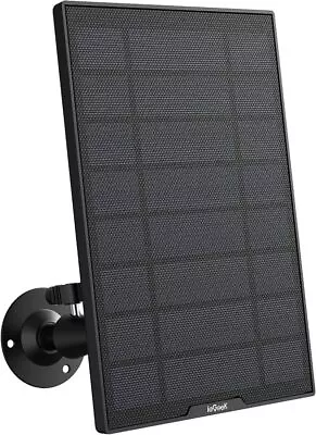 IeGeek 3W Solar Panel For Security Camera Wall Mount Outdoor Micro USB Charger • £17.79