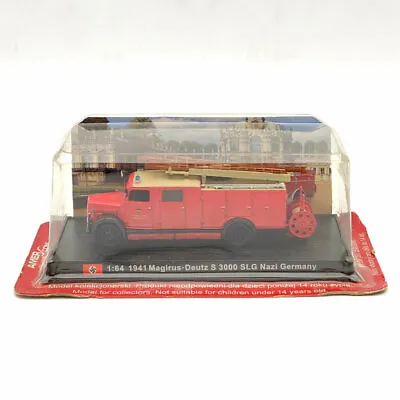 AMERCOM 1:64 1941 Magirus-Deutz S 3000 SLG Nazis Germany Fire Engine Red Diecast • $17.17